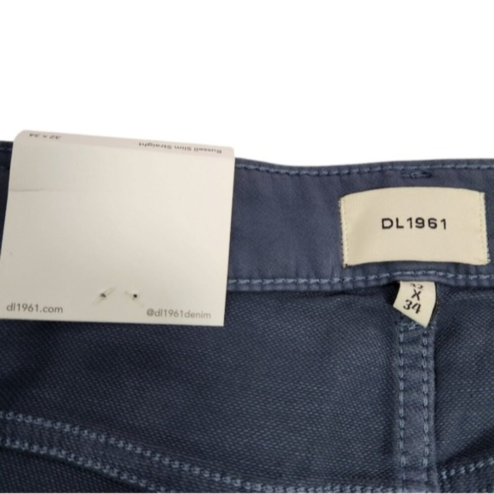 Men's DL1961 Russell Slim Straight light Stone Blue Jeans size 32×34 - Picture 8 of 12